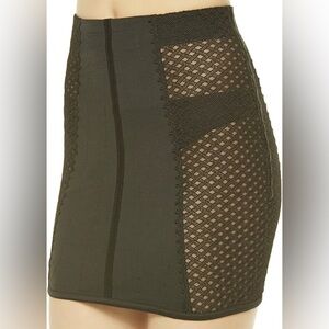 La Perla Greta Girdle Black Appliqué Skirt
